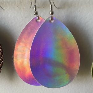 Iridescent earrings